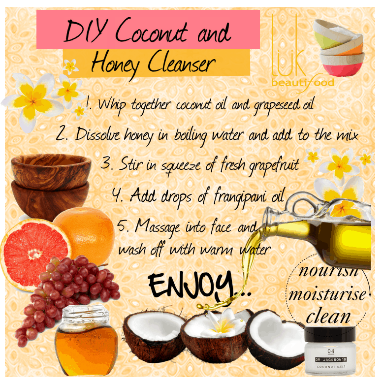 DIY Coconut and Honey Face Cleanser
