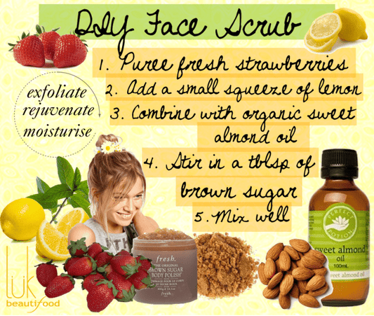 DIY Strawberry Face Scrub