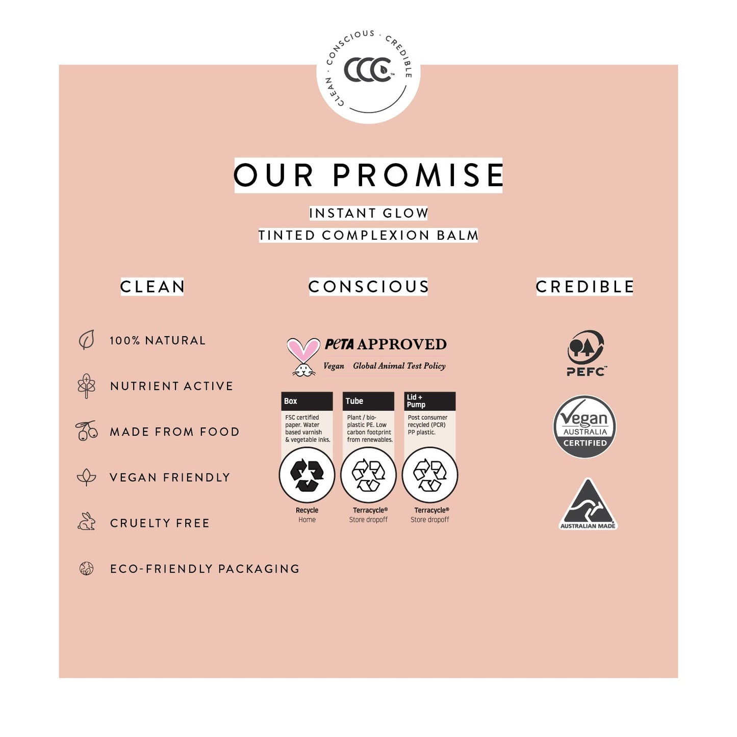 Luk Beautifood skin tint with natural finish sustainable packaging and vegan