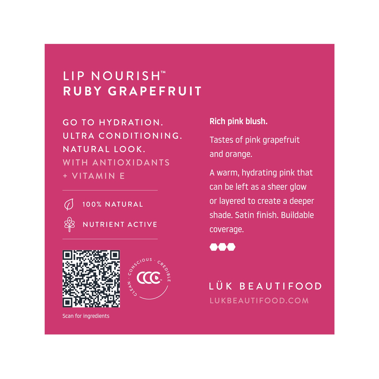 Lip Nourish Natural Lipstick. Best nude lipstick. Sheer finish. Buy Australia