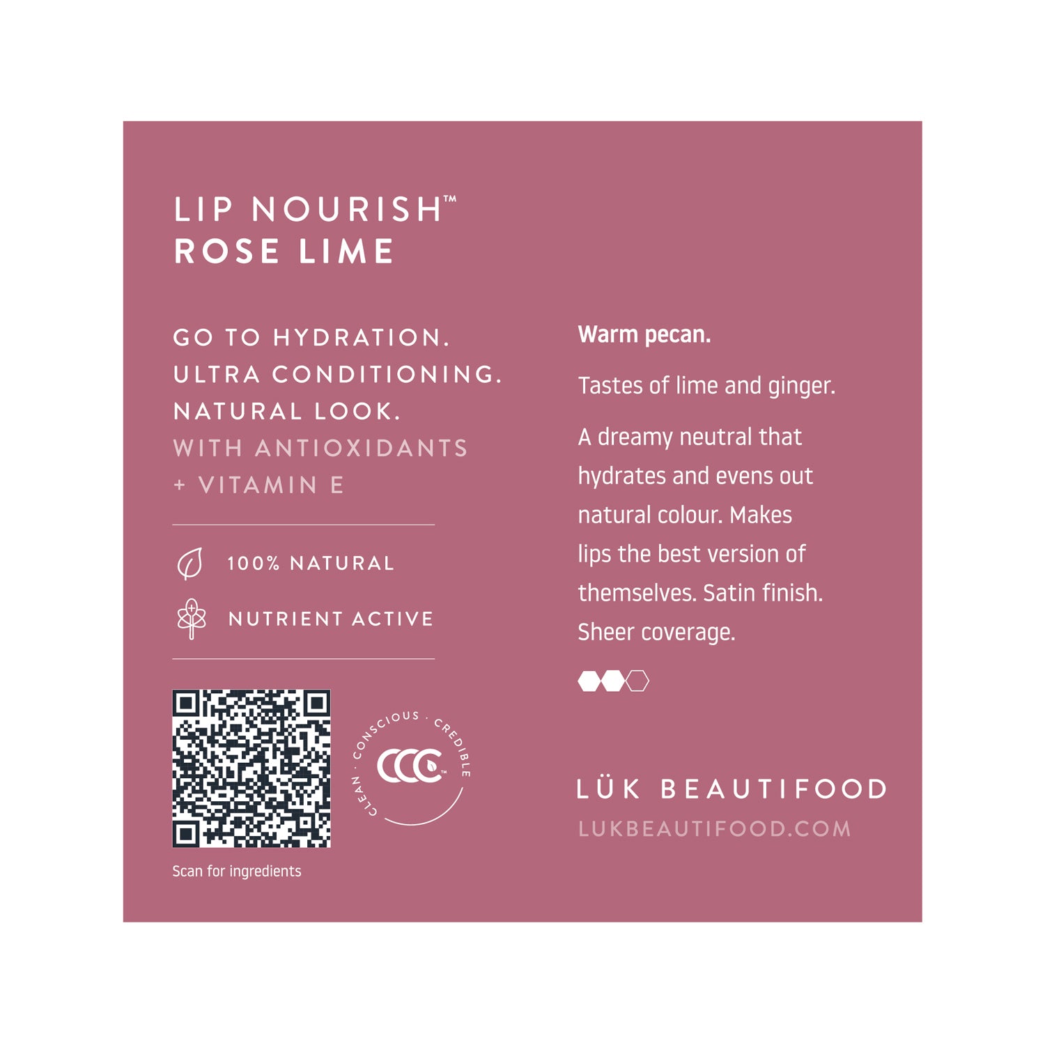 Lip Nourish Natural Lipstick. Best nude lipstick. Sheer finish. Buy Australia