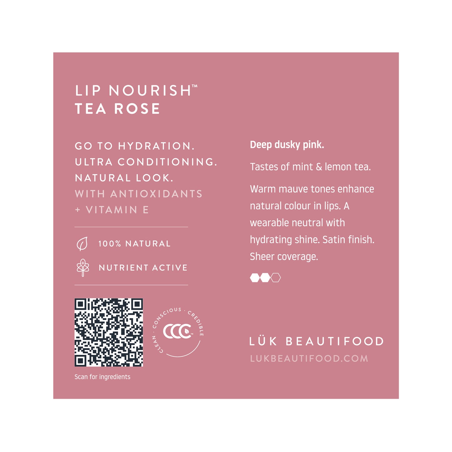 Lip Nourish Natural Lipstick. Best nude lipstick. Sheer finish. Buy Australia
