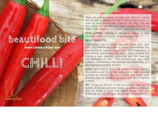 beauty benefits of chilli beauty food chilli luk beautifood