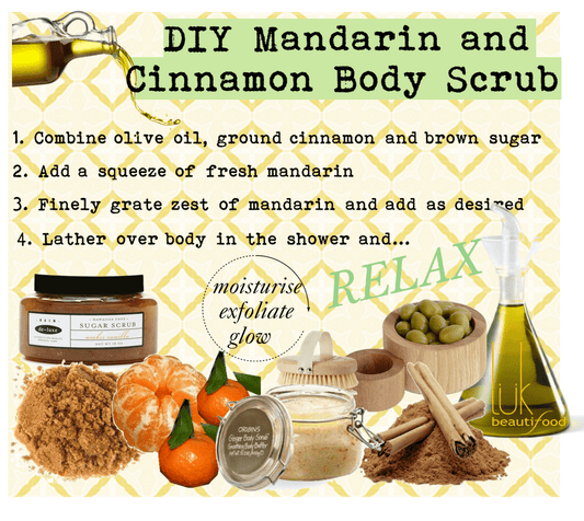 DIY Mandarin & Cinnamon Body Scrub
