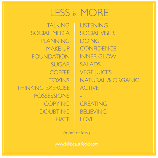 New Year Motivation | less is more