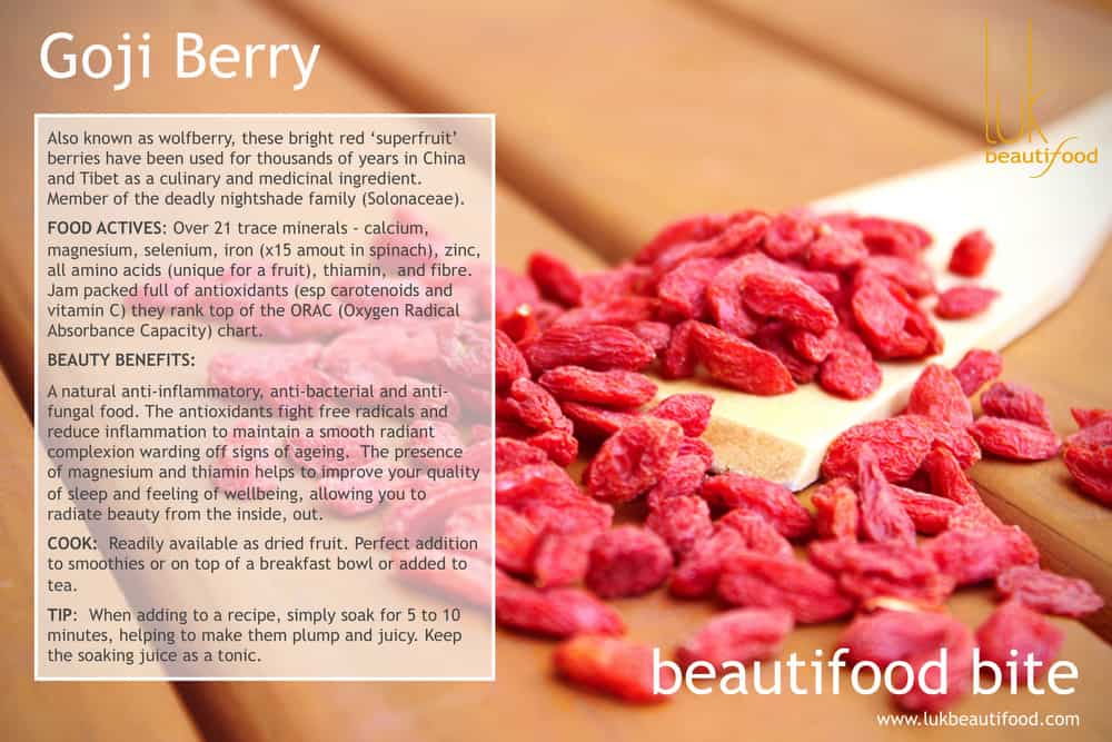 beauty food - goji berries