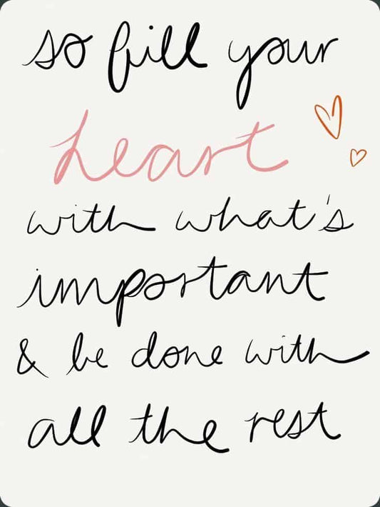 monday morning motivation | fill your heart