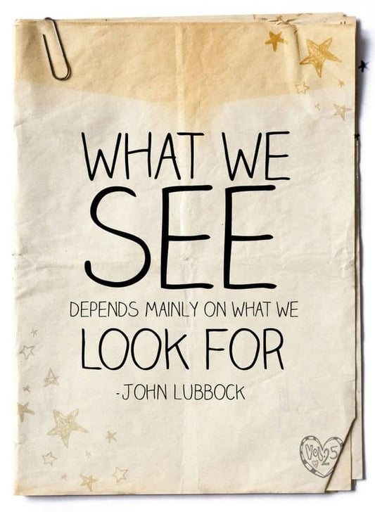 What we see quote