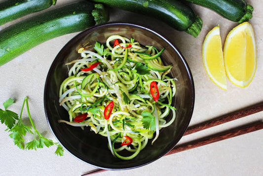 thai style zucchini noodles recipe clean food luk beautifood