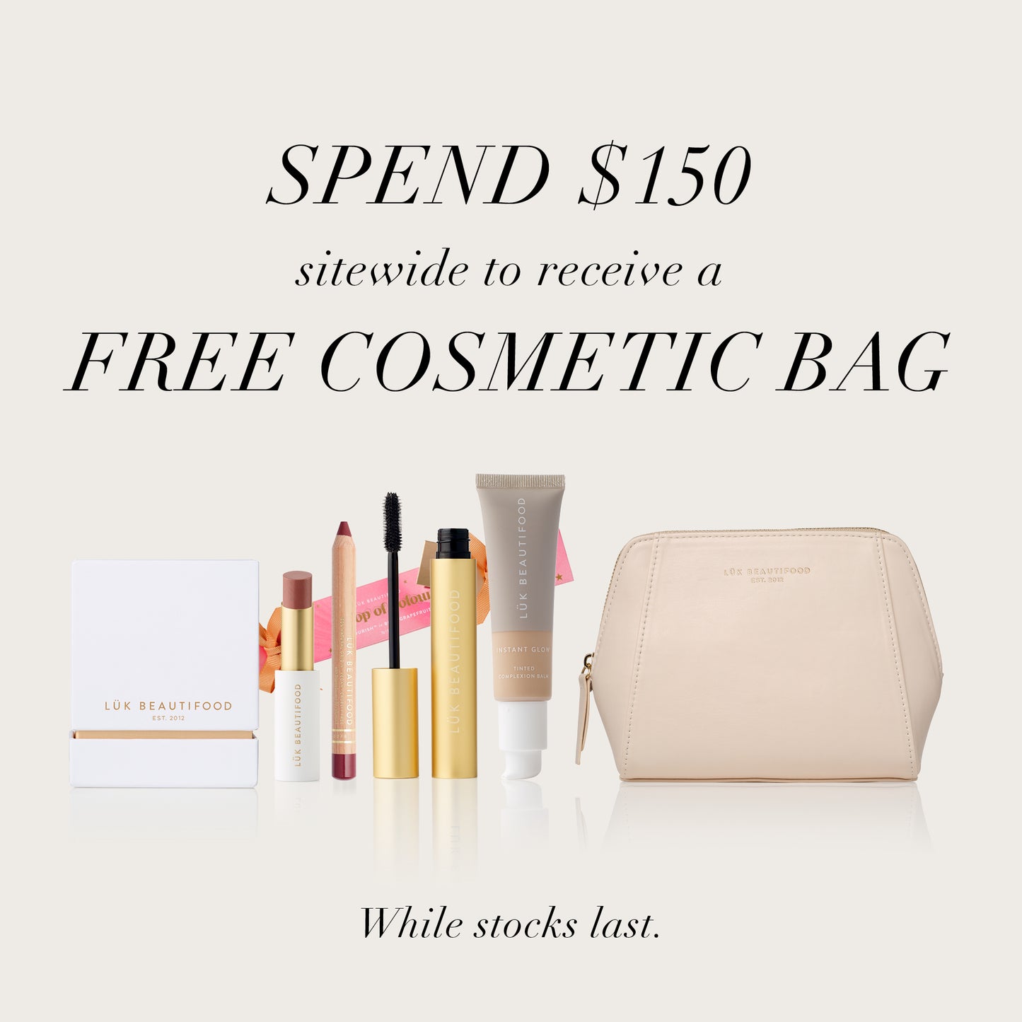 Free Gift with Purchase - beauty bag