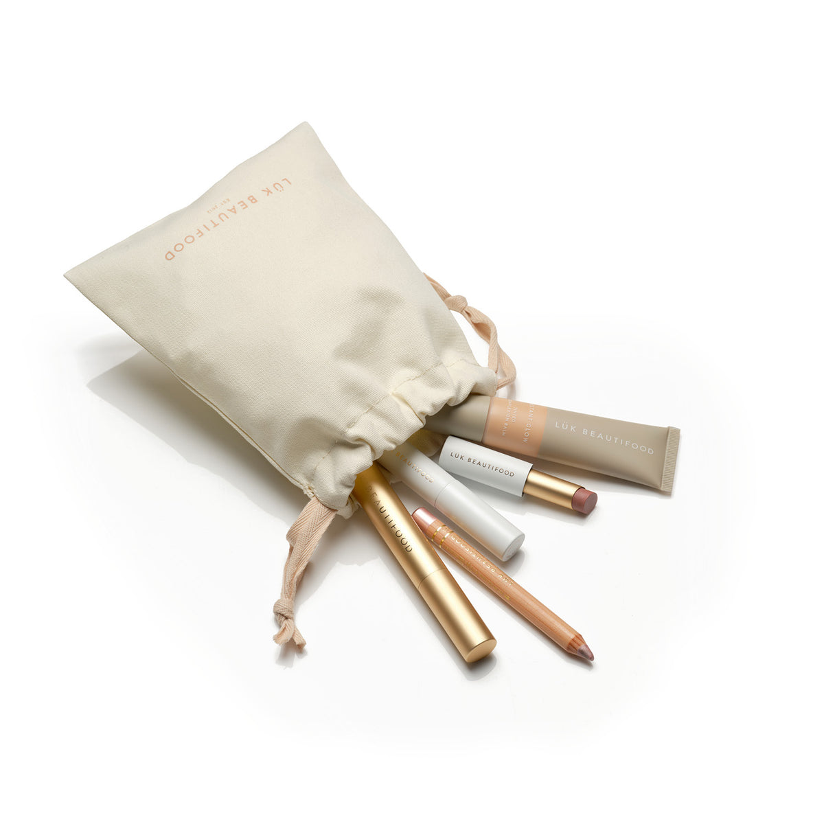 Lük Beautifood cotton Christmas gift bag with natural beauty products
