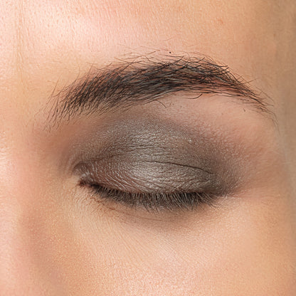 Lük Beautifood Luminous Eye Crayon in Truffle — Truffle on the eyelid as a deep taupe eyeshadow