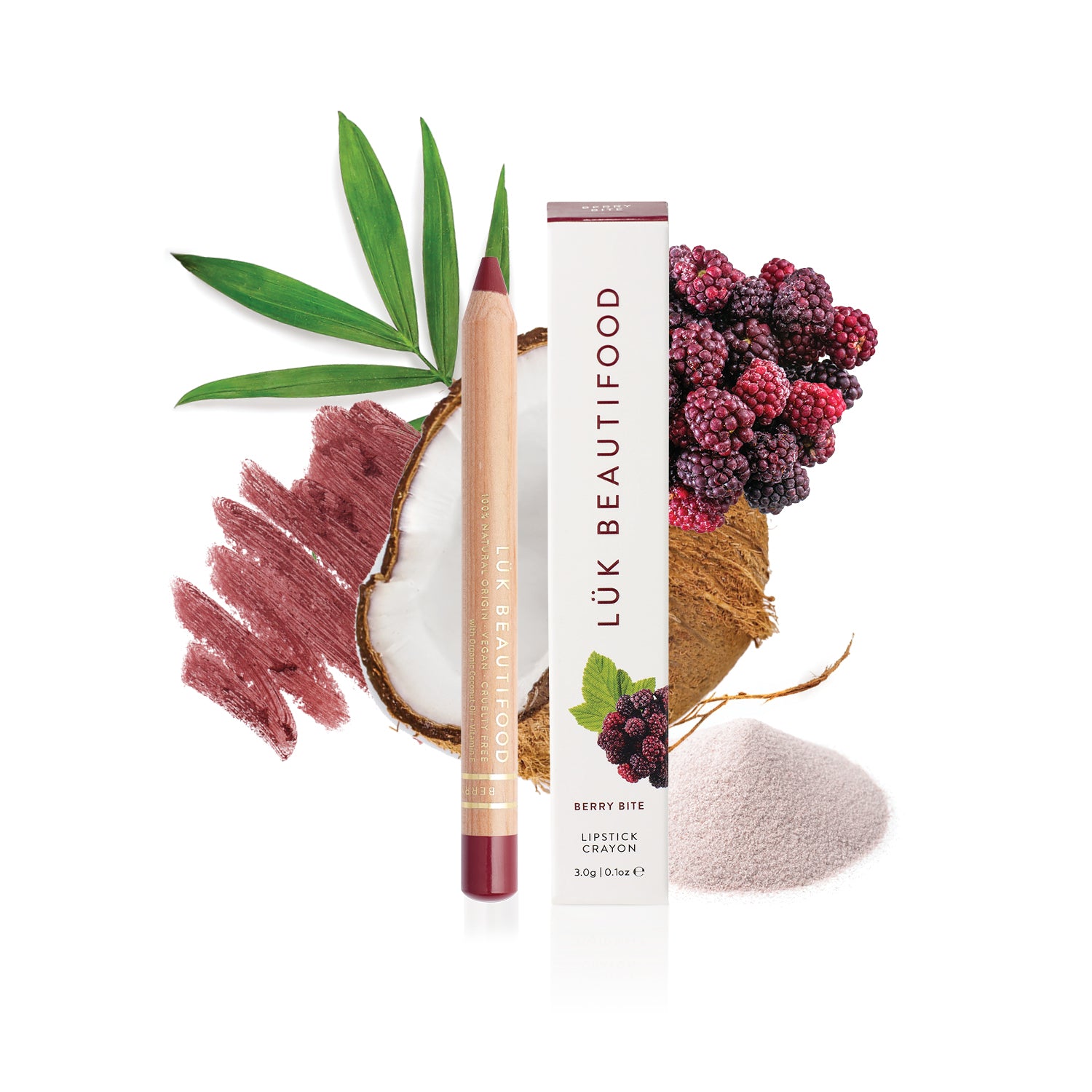 Natural Lipstick Crayon in Berry Bite Natural Lipstick Crayon in Berry Bite