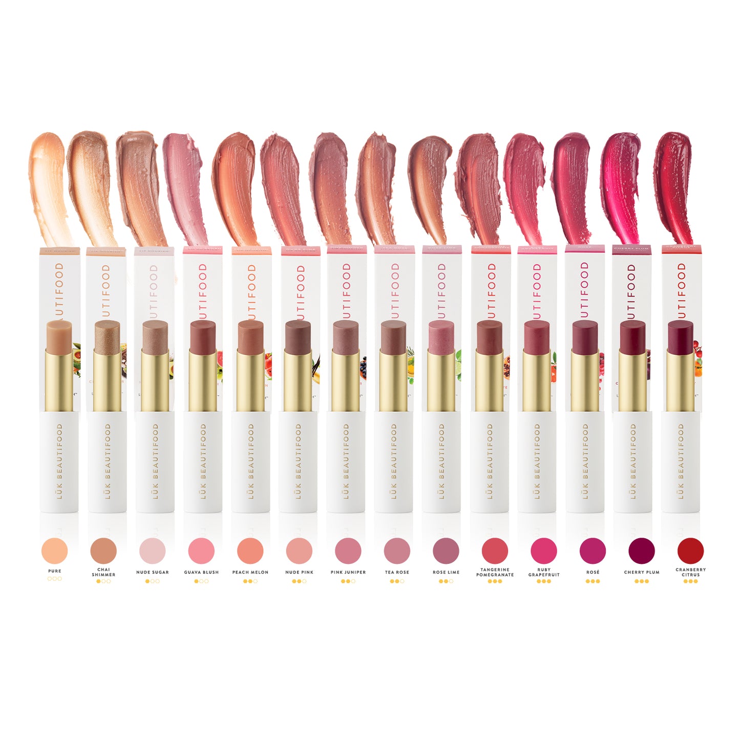 Complete Menu Special: All 14 Lip Nourish™ Natural Lipstick Shades